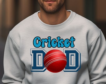 Cricket Dad Sweatshirt, Spieltag Sweatshirt, Vatertagsgeschenke für Papa, Papa Geburtstagsgeschenk von Kindern, Sport Dad Sweatshirt, Cricket-Liebhaber