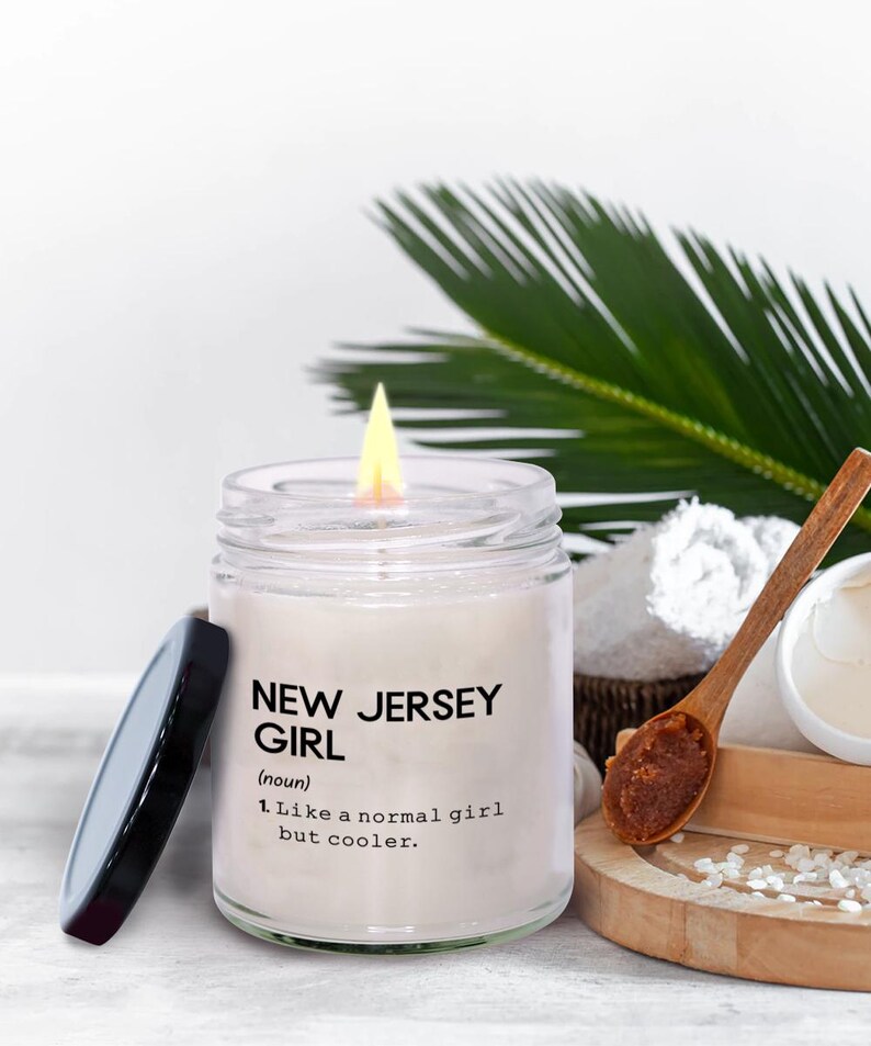 New Jersey Girl Definition Candle, State of New Jersey Candle, New