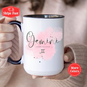 Gemini Mug, Gemini Coffee Cup, Gemini Star Sign Mug, Astrology Sign Mug, Gemini Birthday Gift, Gemini Gift Idea, Horoscope Zodiac Gift