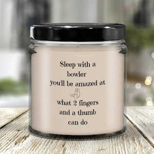 Bowler kaars, bowlingcadeau voor bowlers, ongepaste bowlingkaars, bowlingcadeau voor hem haar, bowlingcadeau, verjaardag kerstcadeau