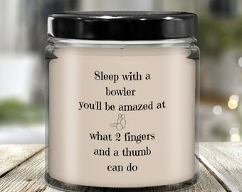 Bowler Candle, Bowling Gift For Bowlers, Inappropriate Bowling Candle, Bowling Gift For Him Her, Bowling Present, Birthday Christmas Gift