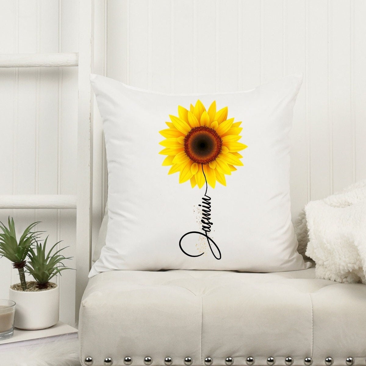 Sunflower Lanscape Field Blanket Crystal Velvet Front And Lambswool