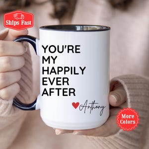 Taza de pareja enamorada, regalos personalizados de "te amo", regalo para novio, taza de café de San Valentín, recuerdo de esposa, taza de "te amo", ideas para regalos de amor