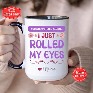 Mom Humor Mug From Daughter or Son, Personalized Coffee Mug For Mom with Name, Funny Mom Birthday Gift From Child, Funny Mothers Day Gifts