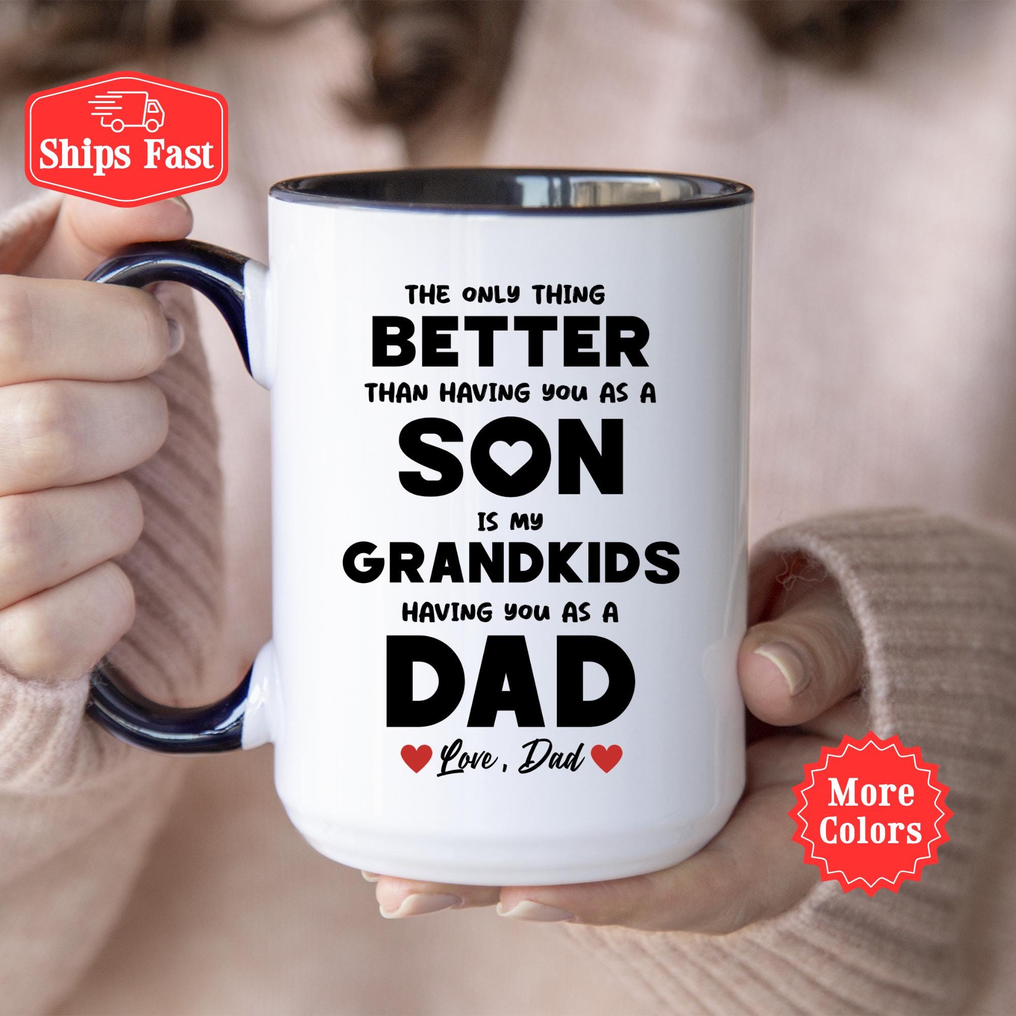 Tasse à café pour papa, cadeau pour la fête des pères