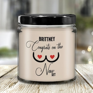 New Boobie Candle, Boobie Gift For Her, Breast Implant, Breast Reduction Gift, Mastectomy Recovery, Post Surgery Gift For Women, Breast