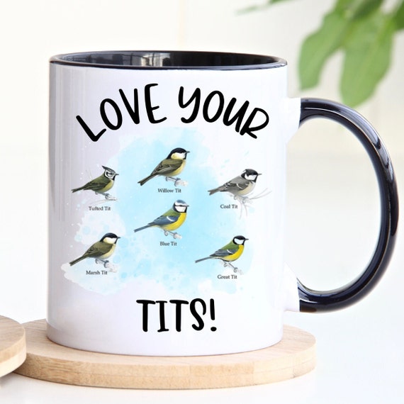 I love tits T-shirt Funny Gift for Birdwatching & Tit bird -  Portugal