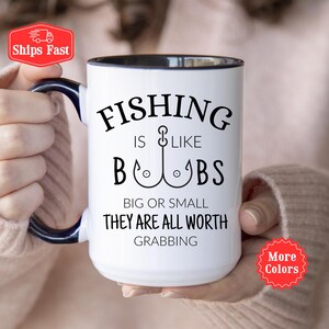 Fishing Mug, Funny Fishing Gift For Men, Fisherman Coffee Cup, Fishing Club Humor, Funny Fishing Gag Gift For Him, Stocking Stuffer Boys