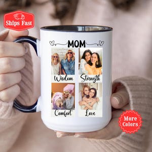 Mom Photo Gift Mug From Daughter, Custom Photo Mug, Picture Mug For Mom, Mom With Photo And Text, Personalized Photo Mug, Mom Gift From Kids