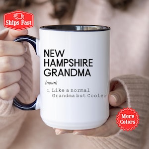 New Hampshire Definition Tasse, Zustand von New Hampshire Tasse, New Hampshire Oma Kaffeetasse, Fern Oma Geschenk, Muttertagsgeschenk