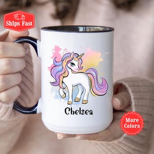 Personalized Unicorn Mug, Unicorn Mug With Name, Unicorn Gift For Women Girls, Gift For BFF, Unicorn Birthday Gift, Magical Unicorn