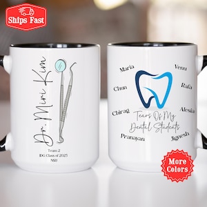 Dentist Gift, Personalized Dentist Coffee Mug With Names, Dental Assistant Gift, Custom Dentist Mug, Tears of My Dental Students Mug