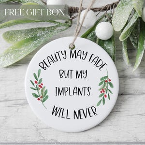 Breast Cancer Awareness Ornament, Breast Cancer Survivor, Cancer Survivor, Keepsake Gifts For Women,  Mastectomy Patient, Breast Implant