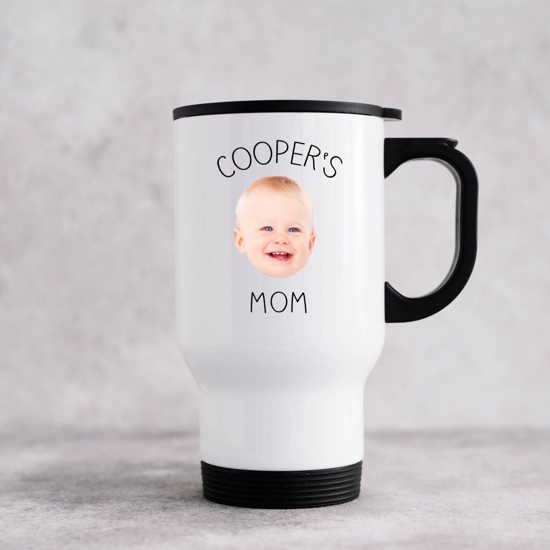 Custom Baby Face Travel Mug, Personalized Child Photo Travel Mug for ...