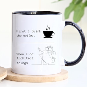 Architect Mug, Architect Coffee Cup, Architect Gift From Staff, Architect Humor Gift, Designer Cup, Funny Architect Cup, Master Builder Gift