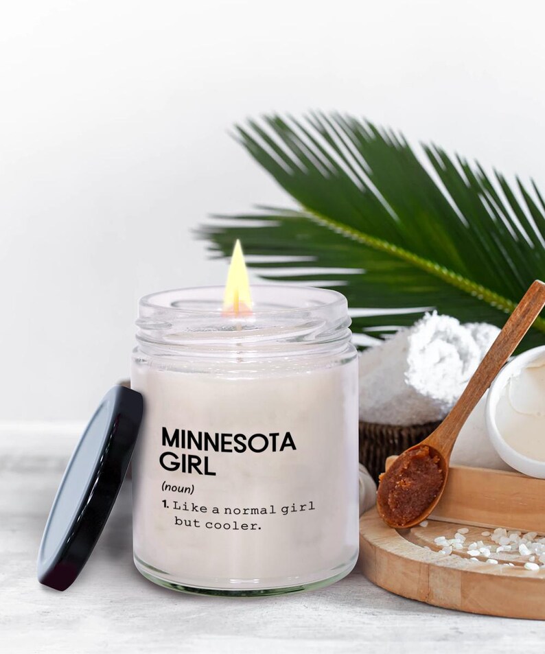 Minnesota Girl Definition Candle, State of Minnesota Candle, Minnesota