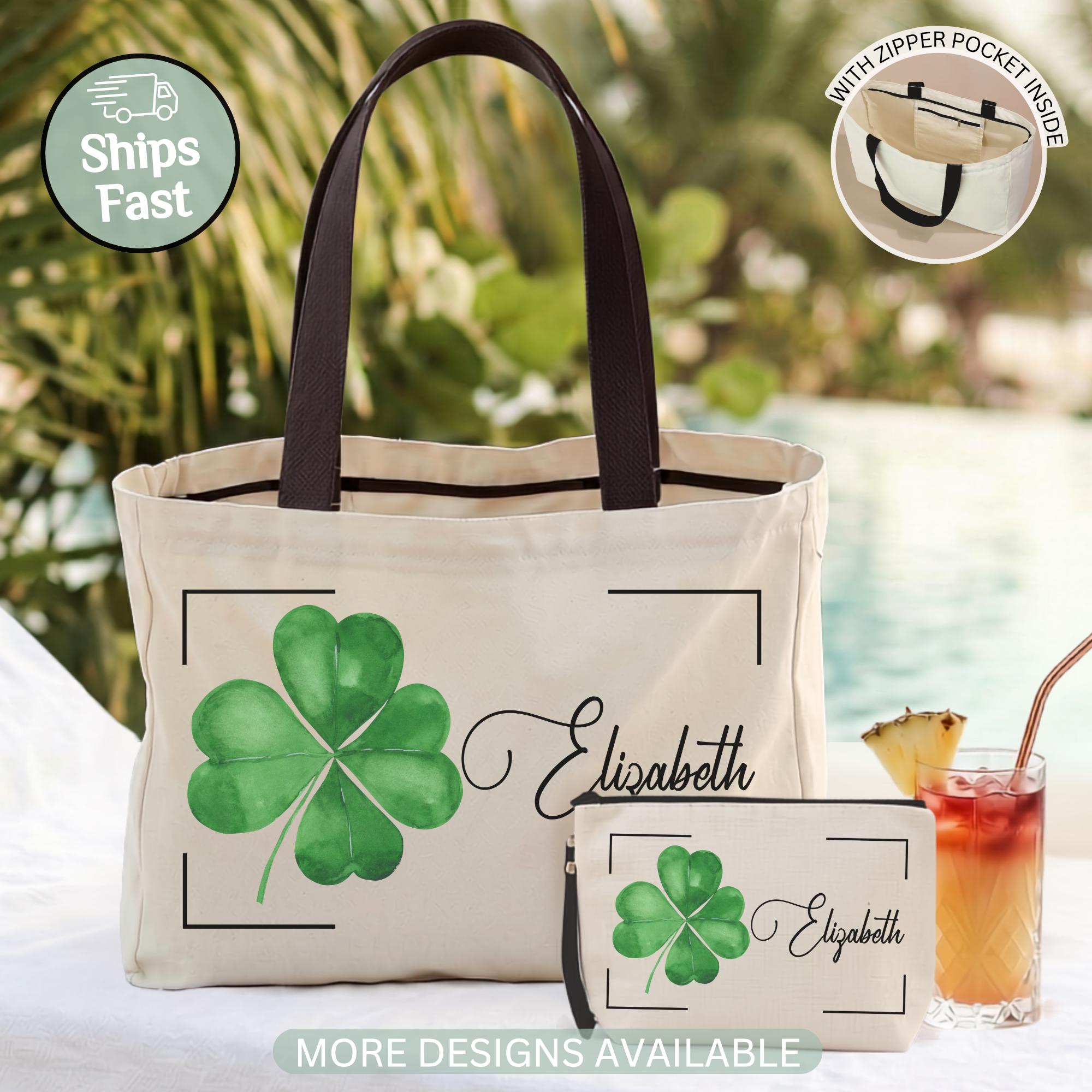 Four Leaf Clover Tote Bag - Etsy