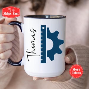 Mechanical Engineer Gift, Personalized Engineer Coffee Mug With Name, Mechanical Engineer Graduation Gift, Future Engineer, Engineering