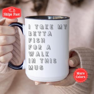 Fish Lover Gift, Betta Fish Coffee Mug, Beta Fish Gift, Fishing Accessories, Indoor Decor, Novelty Mug, Gift For Fisherman, Fish Gift