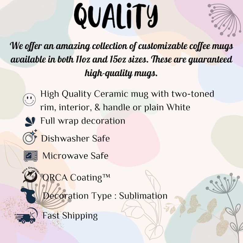 a poster with the words quality on it