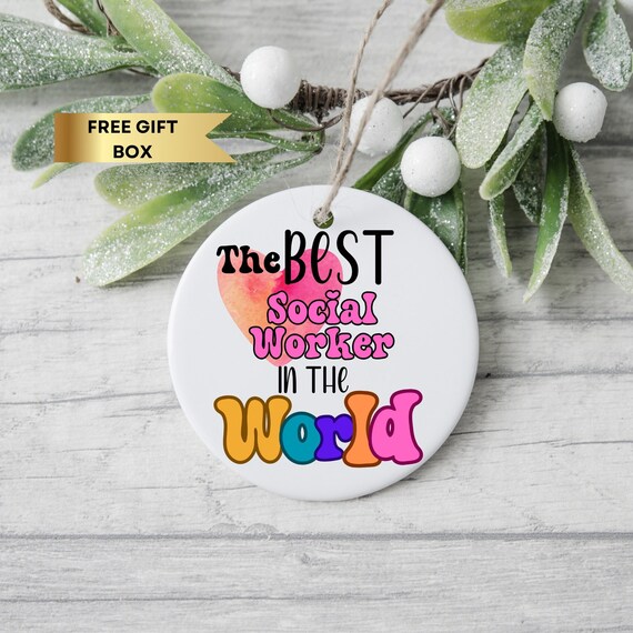 Worlds most Awesome Social Worker - Ornament Worlds most Awesome Social Worker - Ornament