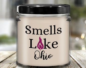 Smells Like Candle, State Of Ohio Candle, Long Distance Friendship Gift, Moving To Ohio, Housewarming Gift, Moving Away Candle, State, OH