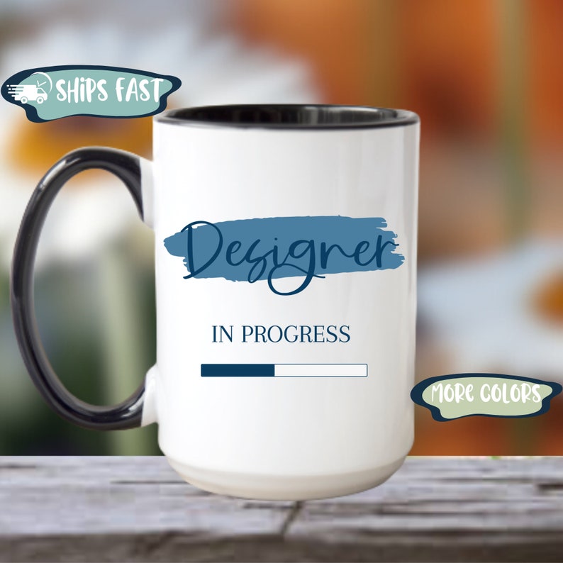 Designer Mug, Designer Coffee Mug, Gift for Designer, Interior Designer, Fashion Designer Gift From Coworker, Graphic Designer Mug, Artist image 1