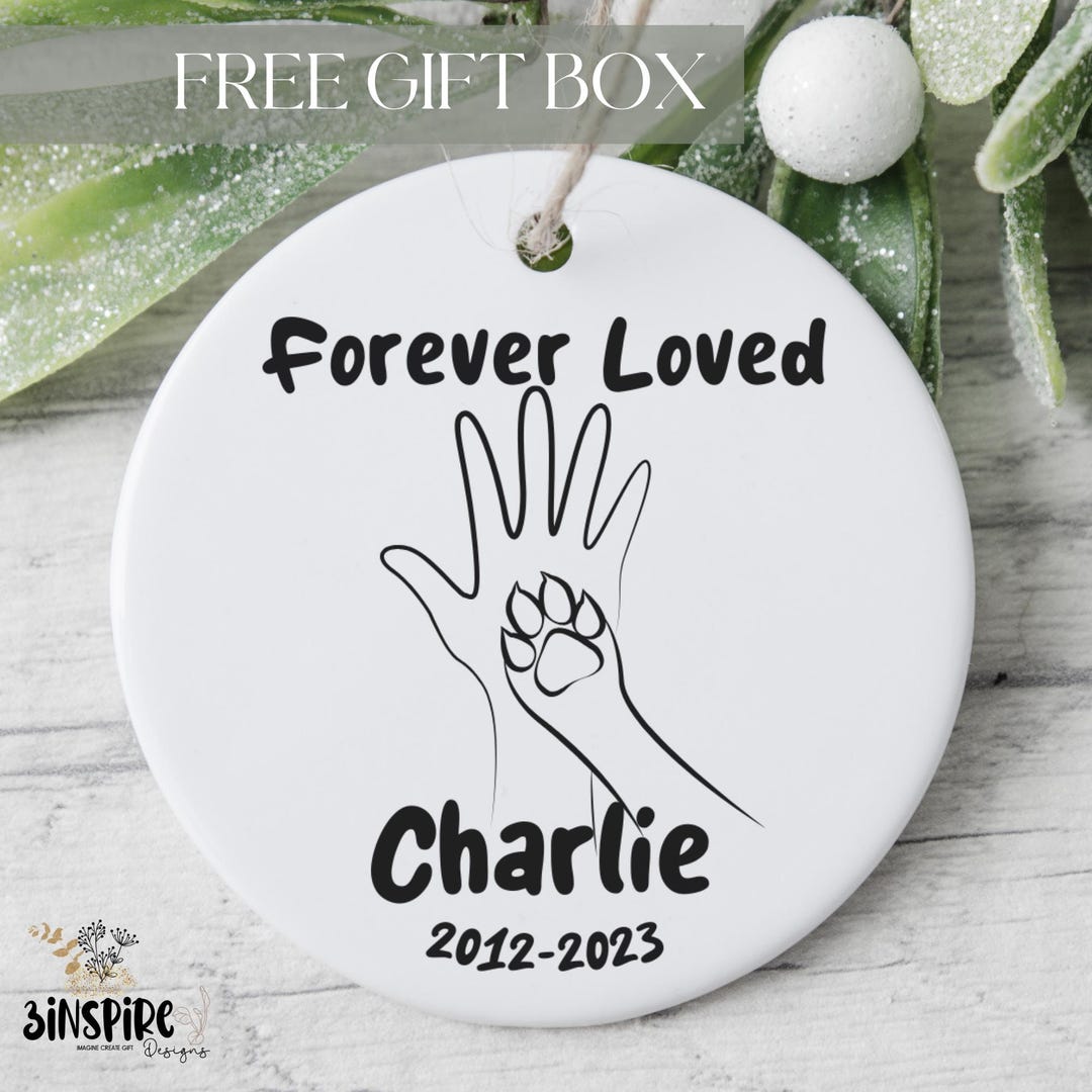 Pet Memorial Ornament, Dog Memorial Ornament, Cat Memorial Ornament ...