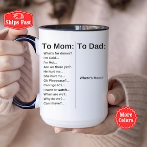 Parenting Mug, Parenting Gift For Mom Gift, Funny Parenting Mug, Gift For Friend, Wife Present, Parenting Life, Tired Mom, Mom and Dad Life