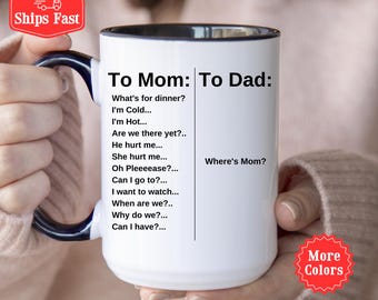 Parenting Mug, Parenting Gift For Mom Gift, Funny Parenting Mug, Gift For Friend, Wife Present, Parenting Life, Tired Mom, Mom and Dad Life