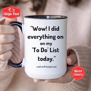 Schulleiter Becher, Assistent Schulleiter Becher, Schulleiter Geschenke für Frauen Männer, Personal Wertschätzung Geschenk, Schulleiter, Schulleiter Weihnachtsgeschenke