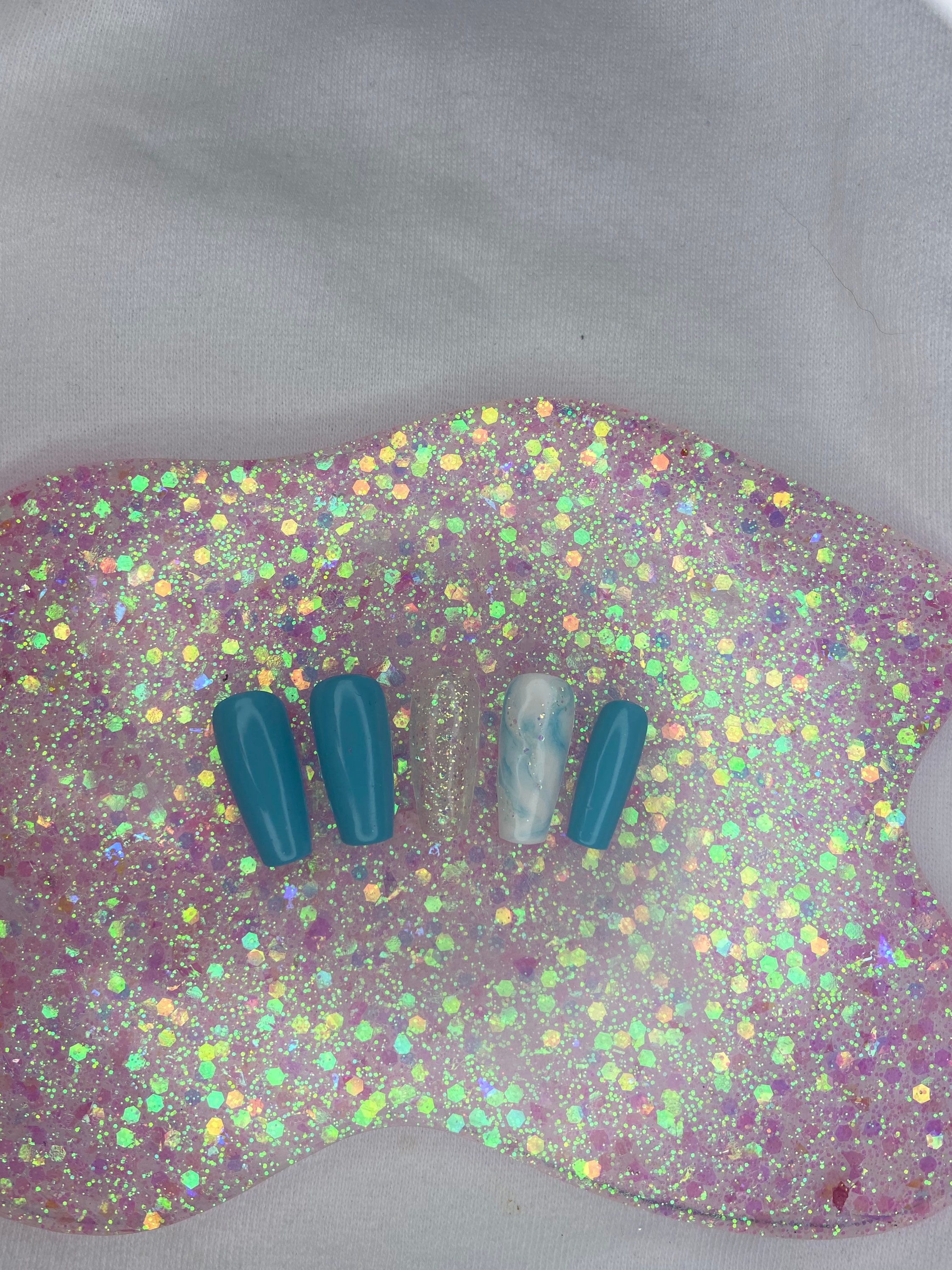 Acrylic Stick on Nails Etsy