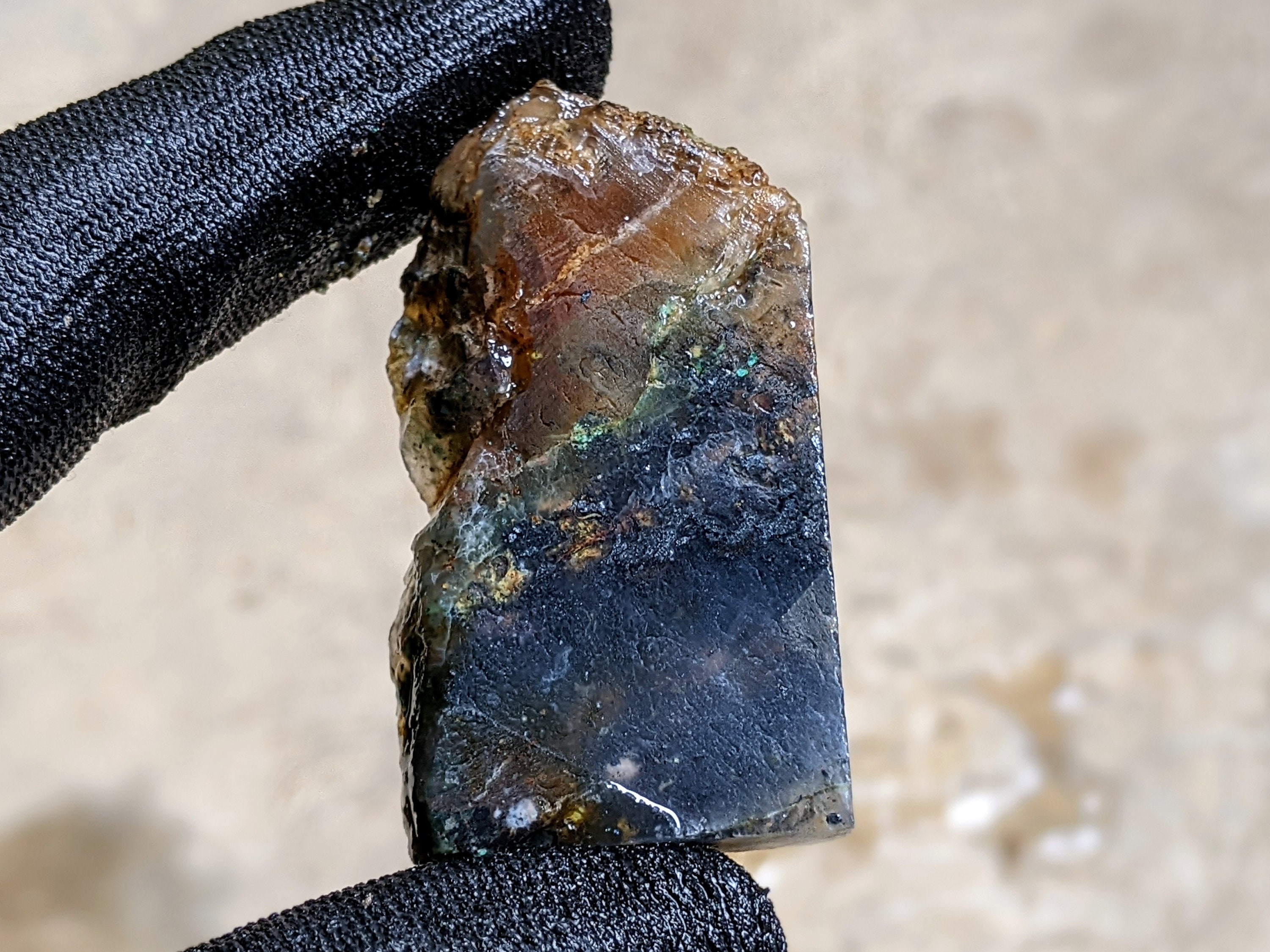 Copper Silica Rocks Specimens - Slabs - Very Beautiful Gem Silica Blend With Chrysocolla ...
