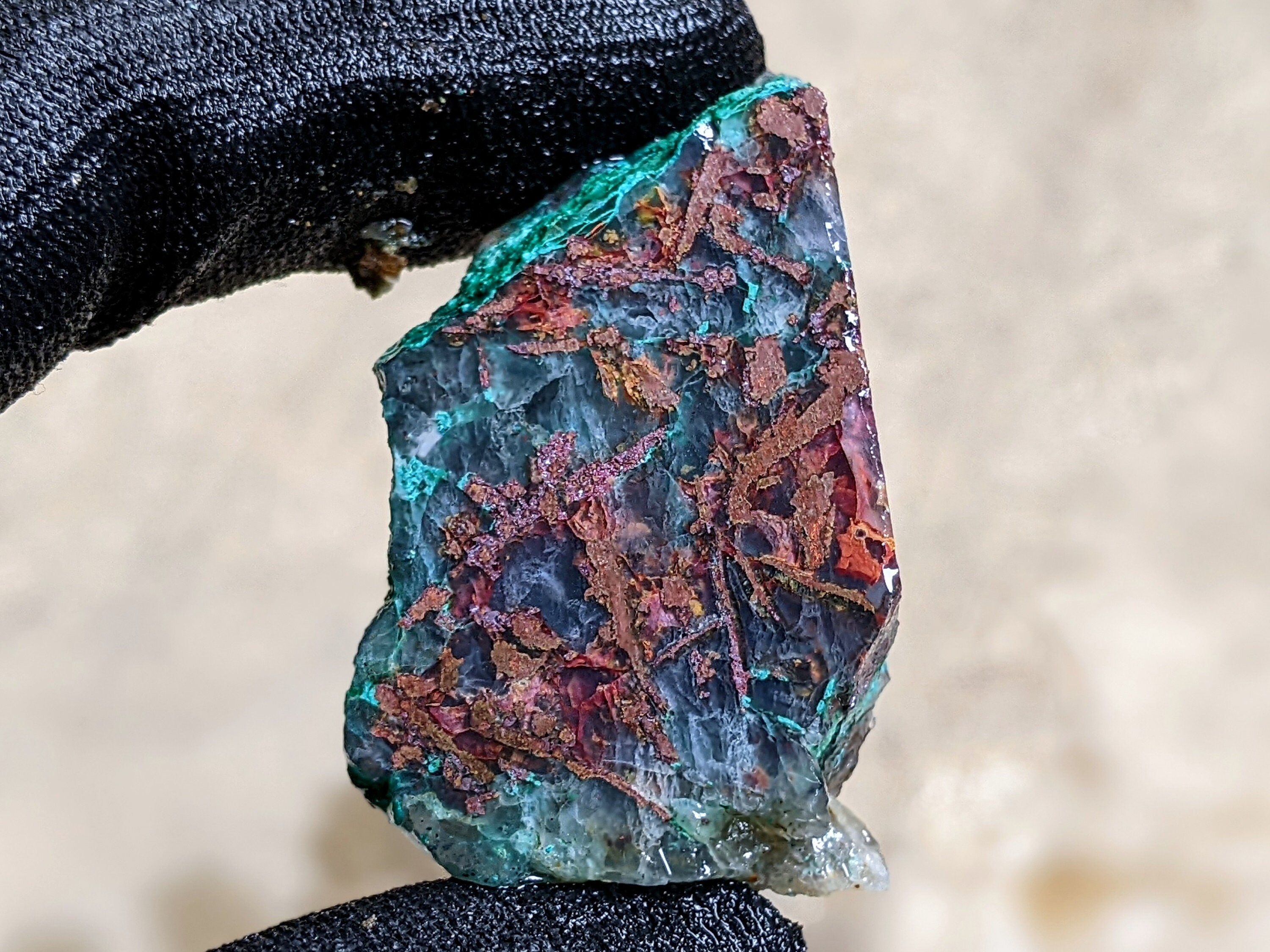 Copper Silica Rocks Specimens - Slabs - Very Beautiful Gem Silica Blend With Chrysocolla ...