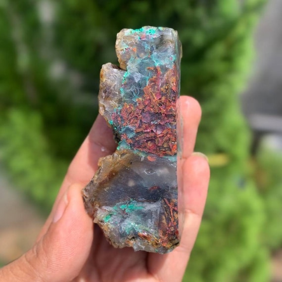 Chrysocolla and Copper From the Mountains of Indonesian