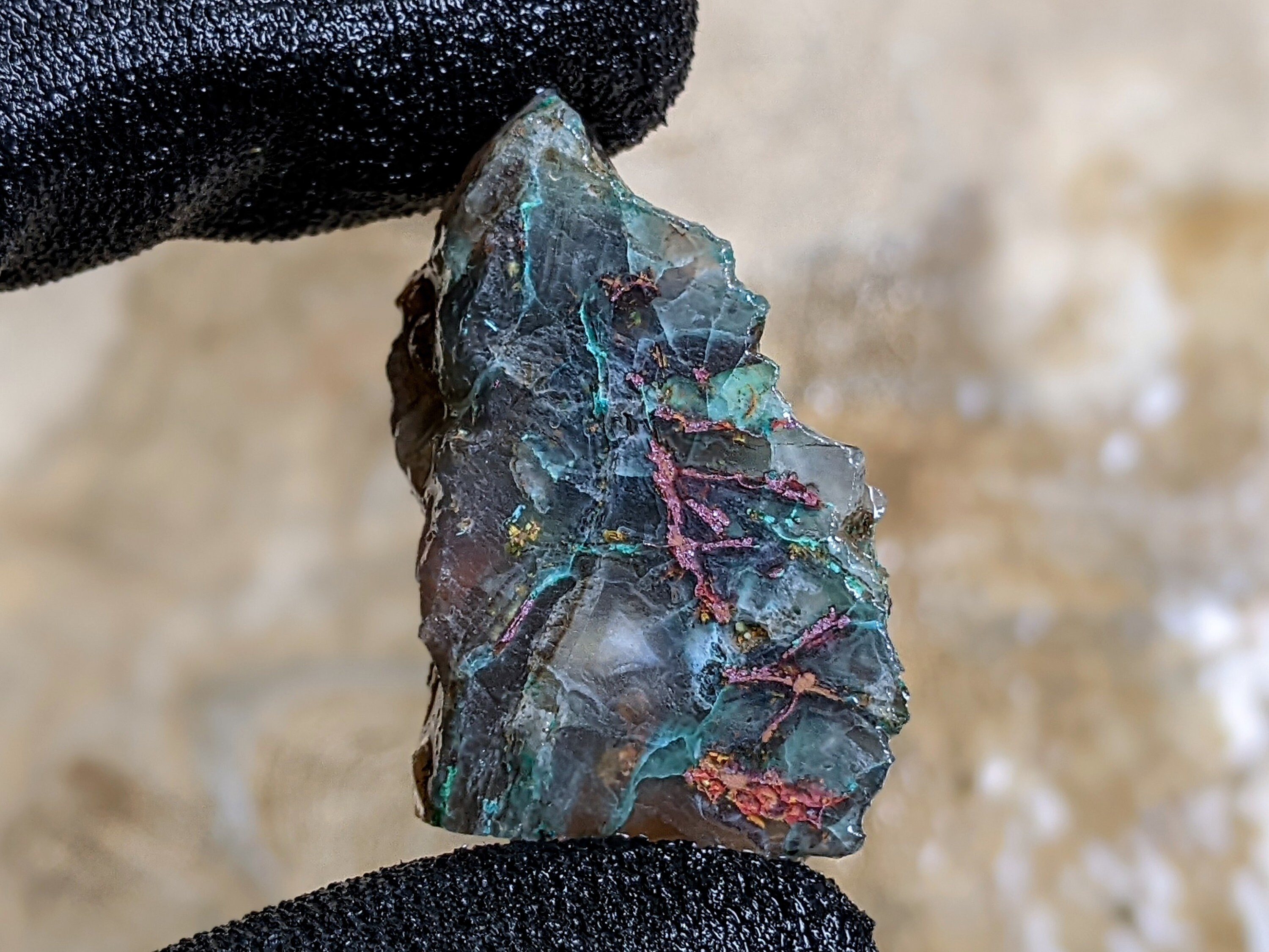 Copper Silica Rocks Specimens - Slabs - Very Beautiful Gem Silica Blend With Chrysocolla ...