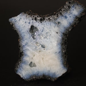 152gr. Starborn Blue Ice Glacier Palm Stone Slab