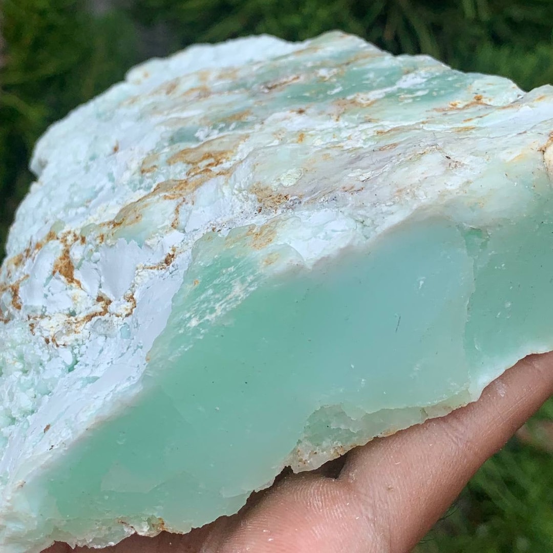 415g..chrysoprase Apple-green Chalcedony - Etsy