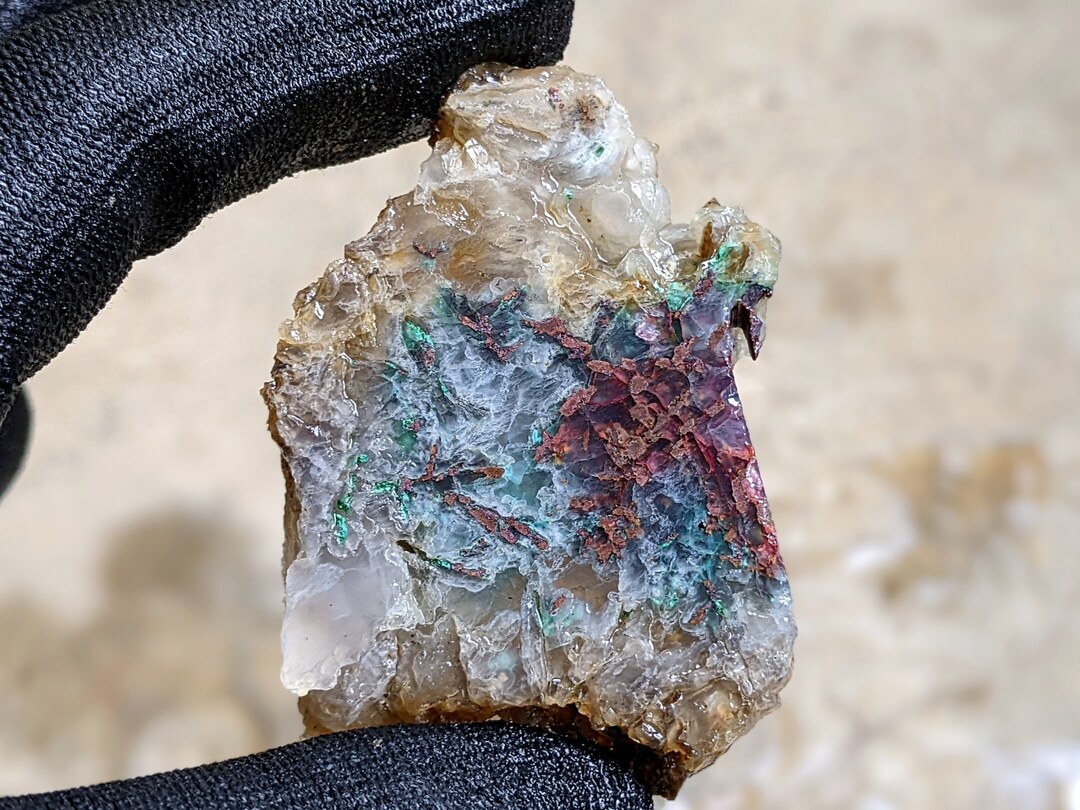 Copper Silica Rocks Specimens - Slabs - Very Beautiful Gem Silica Blend With Chrysocolla ...