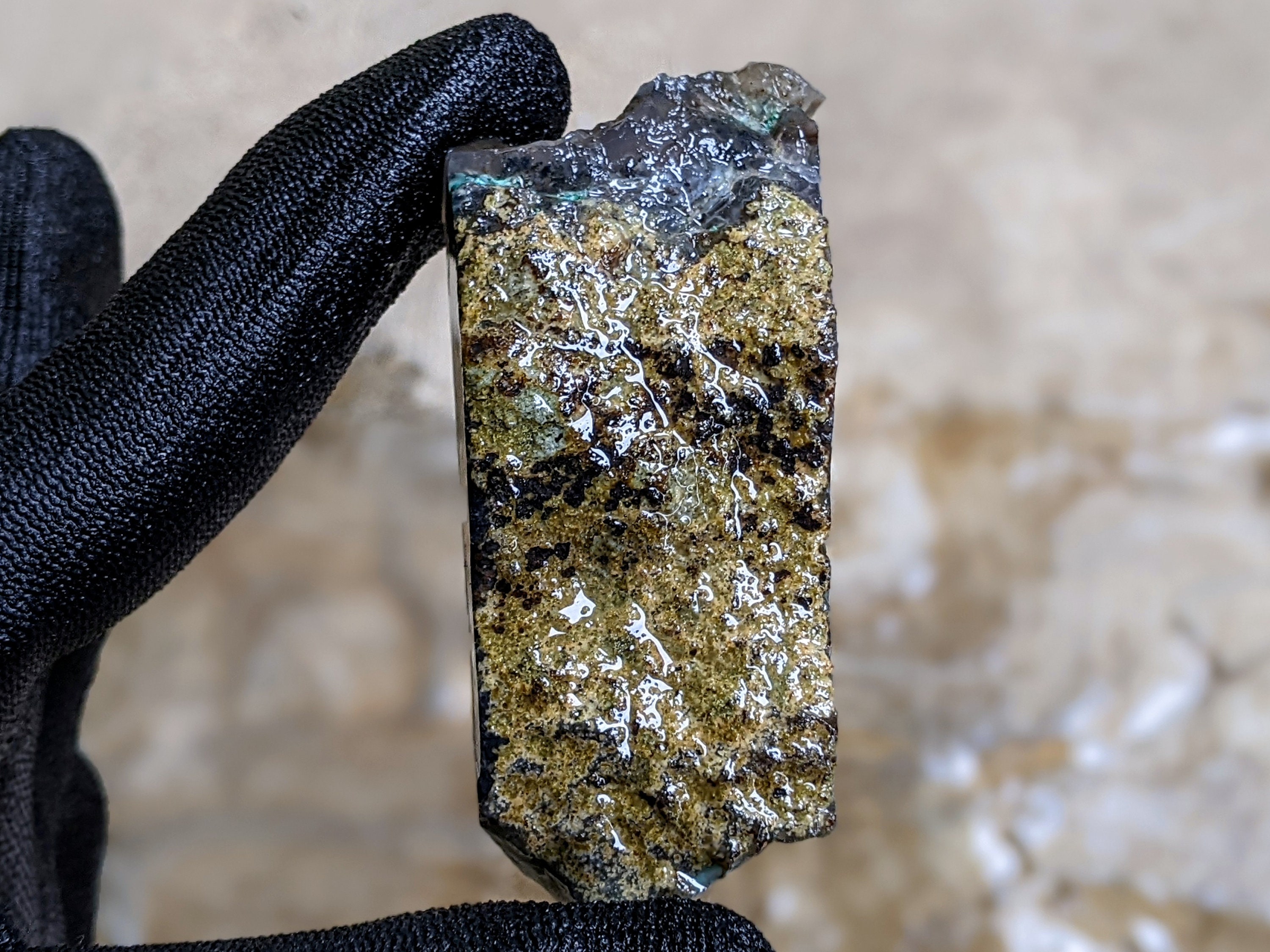 Copper Silica Rocks Specimens - Slabs - Very Beautiful Gem Silica Blend With Chrysocolla ...