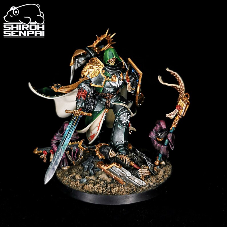 COMMISSION Warhammer 40 000 pro painted Lion El'Jonson Dark