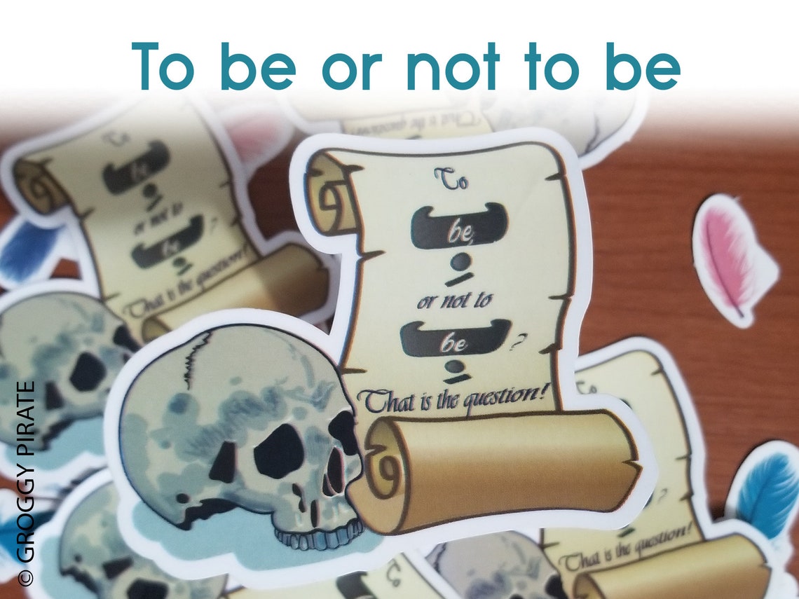 Être ou ne pas être Telle est la question Autocollant Etsy