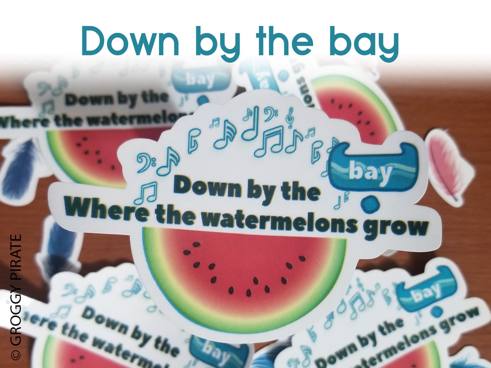 down-by-the-bay-song-lyrics-by-raffi-sticker-die-cut-urdu-etsy