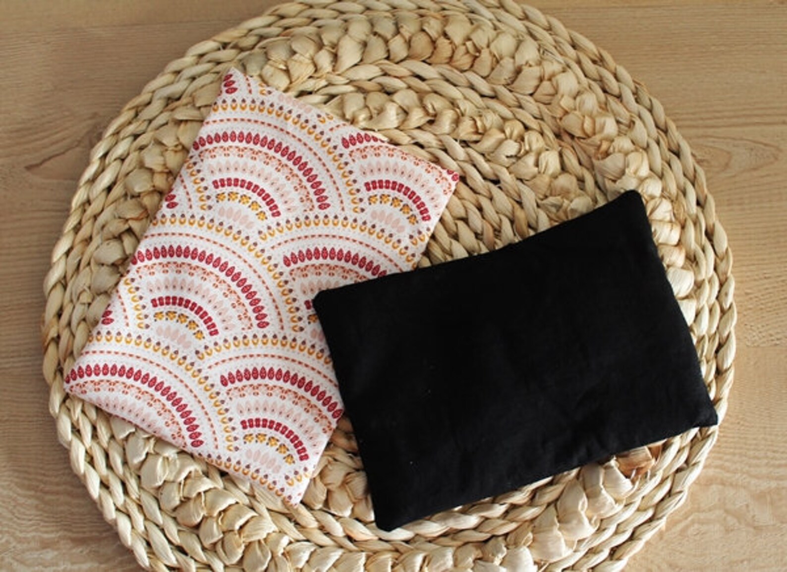 Heat cushions rice pillows cover with filling removable Etsy