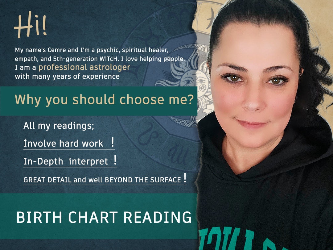 Birth chart reading natal chart analysis birth chart etsy