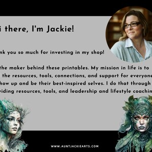 Oracle Card Deck, Printable Cards, Digital Download, Inspirational Card Deck, Create Your Own, Witchy Card,Affirmation Card, Divination Tool image 10