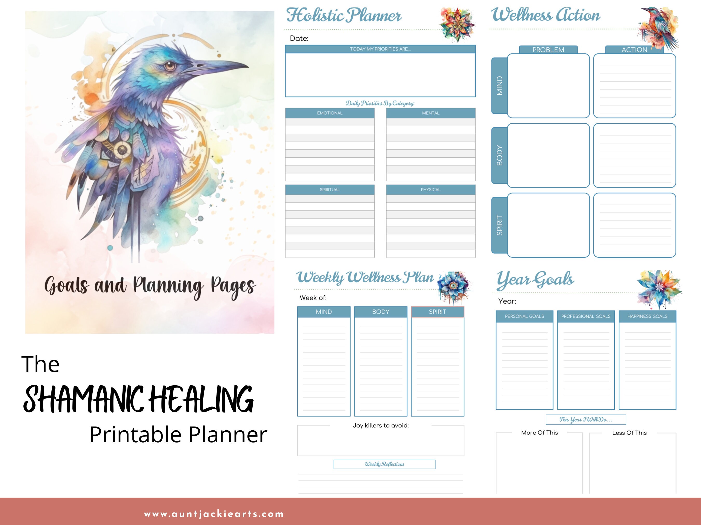 Planner Ritual Shamanic Tools Planner, PRINTABLE, Daily Planner, Healing Planner ...