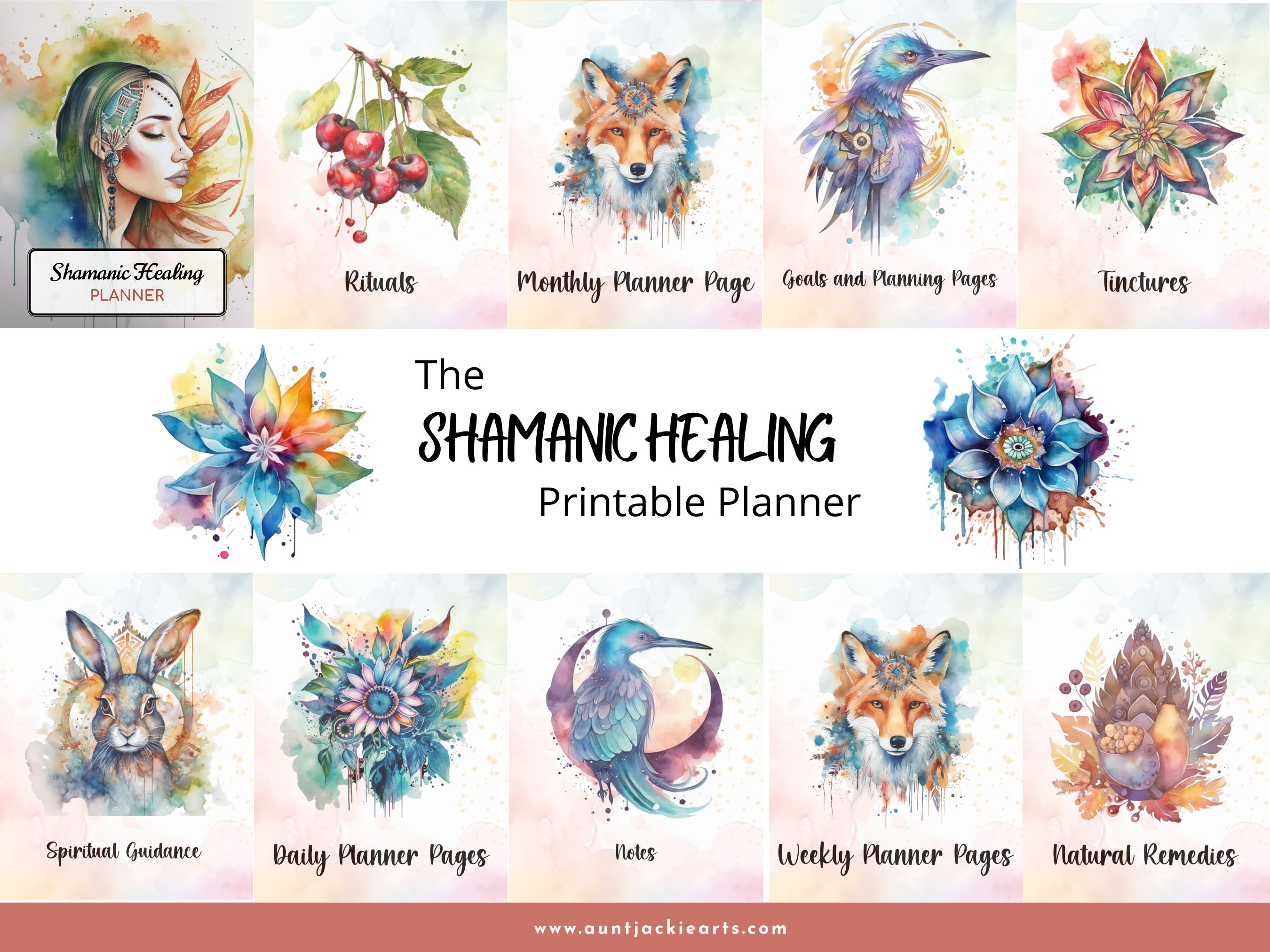 Planner Ritual Shamanic Tools Planner, PRINTABLE, Daily Planner, Healing Planner ...