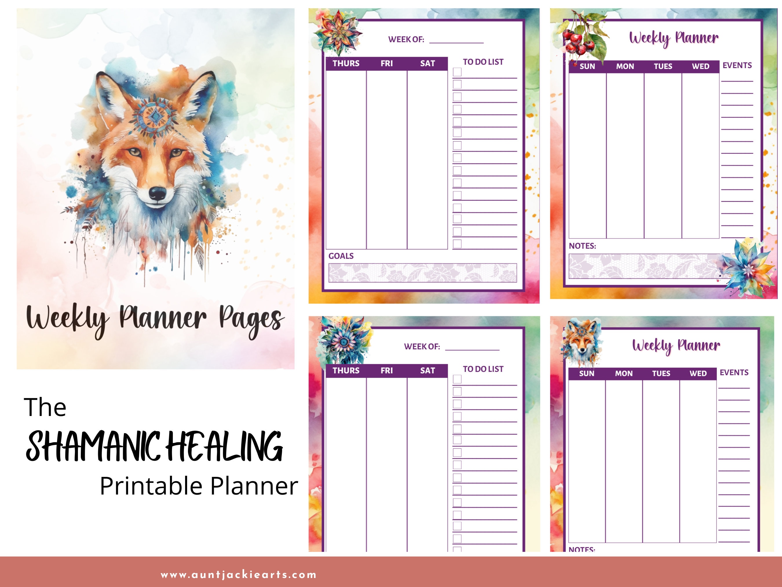 Planner Ritual Shamanic Tools Planner, PRINTABLE, Daily Planner, Healing Planner ...