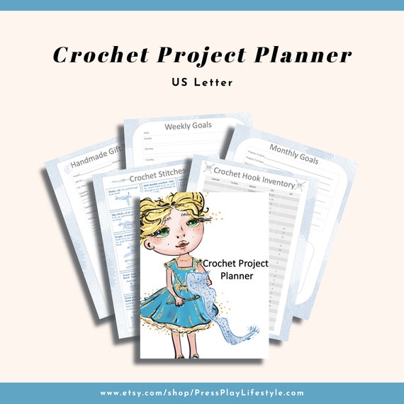CROCHET PROJECT Planner Printable Planner US Letter Size